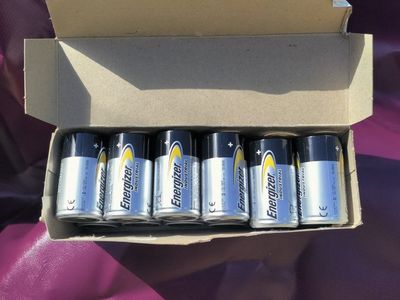 Energizer Industrial Alkaline D12 Batteries Box
