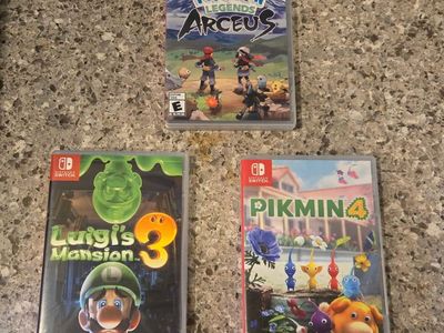 Nintendo Switch games $40 each including PokeMon Arceus! Trades considered!