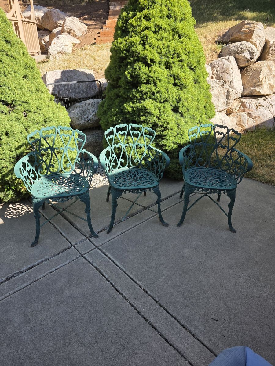 wrought iron chairs