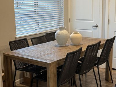 Modern Wood Dining Table + 6 Chairs