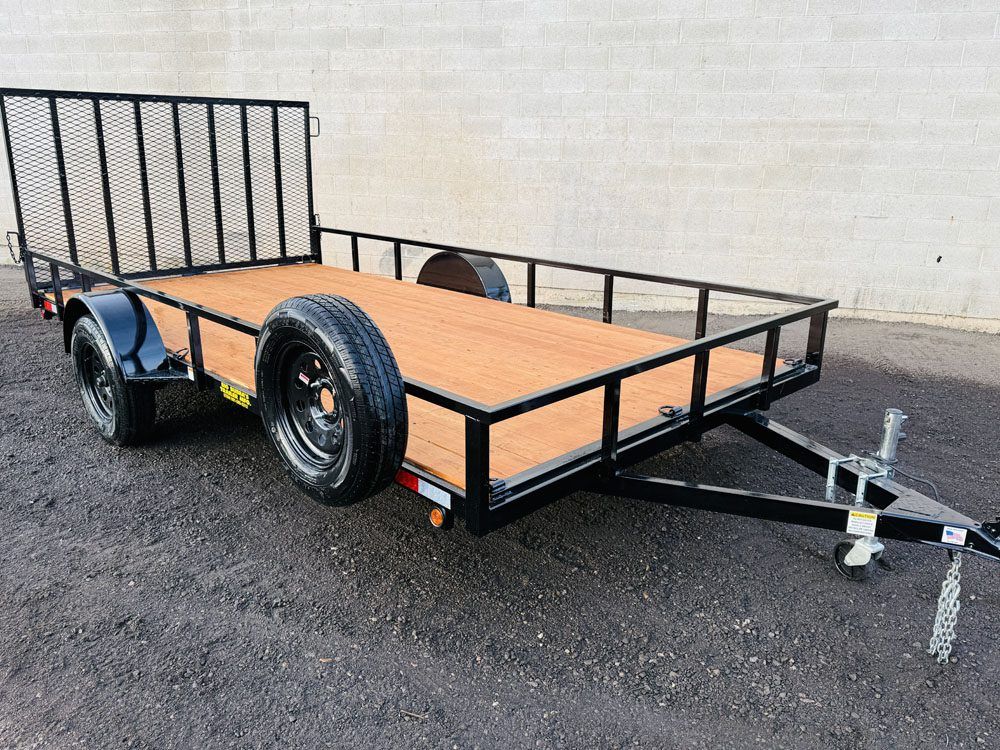 Bubba's 7x14 Package 4 Utility Trailer with spare tire