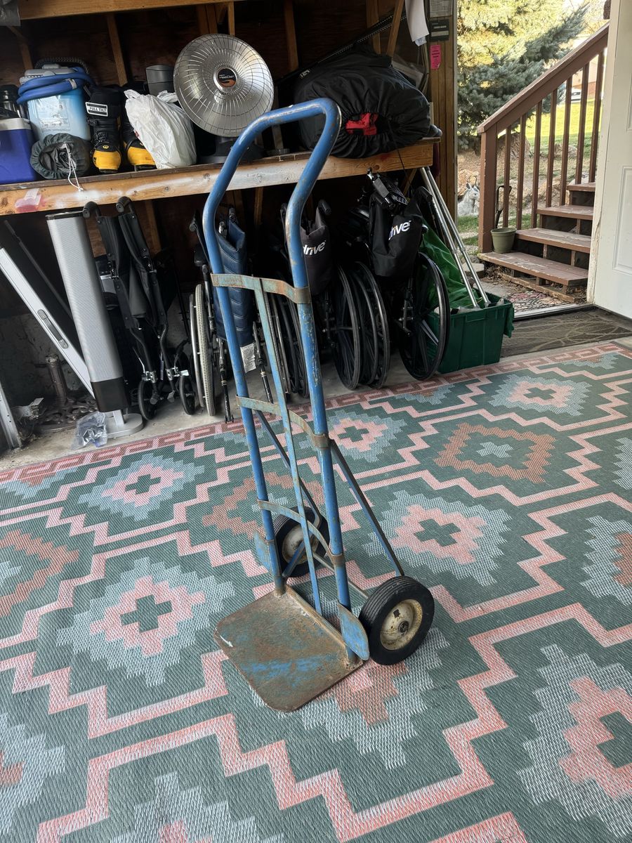 Blue Industrial Hand Truck Furniture Dolly