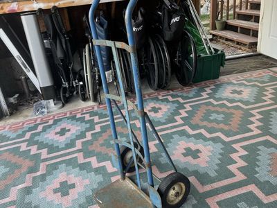Blue Industrial Hand Truck Furniture Dolly