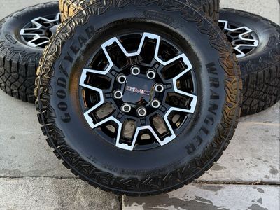 Brand new 2026 gmc AT4X 2500 HD wheels and tires
