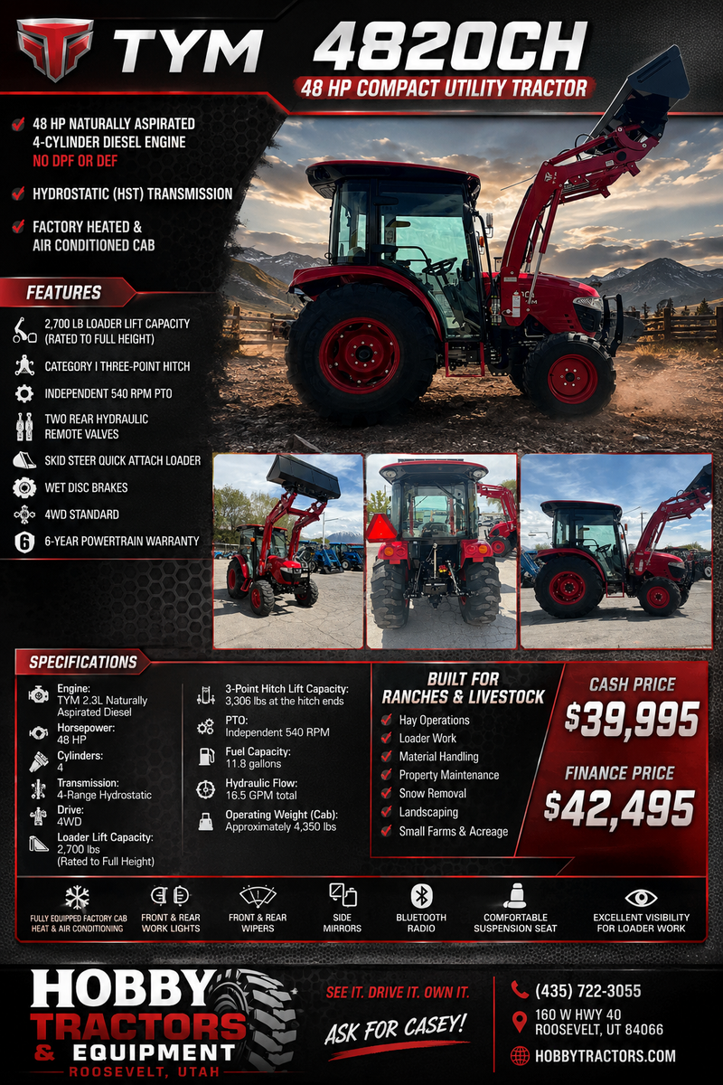 TYM 4820CH Tractor W/ Loader