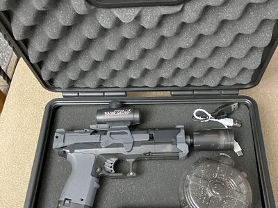 (2) Electric Water Guns with Gun Cases