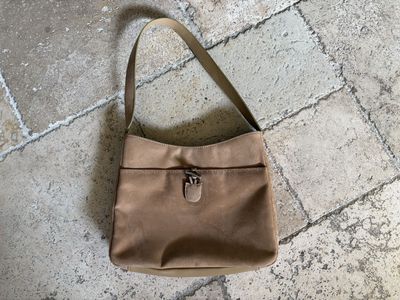 Tan Suede Purse or Shoulder Bag Great Condition