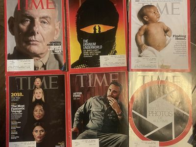 6 Time magazines from 2016/2017