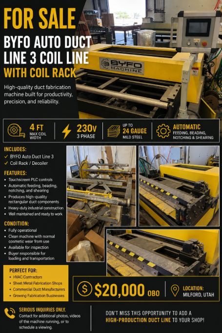 BFYO Auto Duct Machine