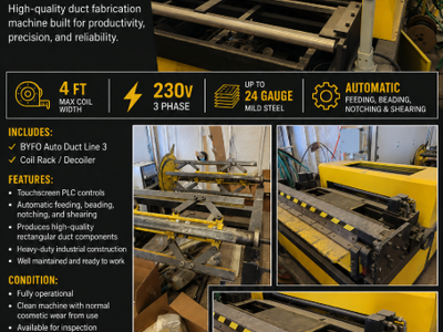 BFYO Auto Duct Machine