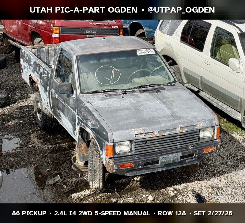 1986 Nissan Pickup Parts - UTPAP Ogden