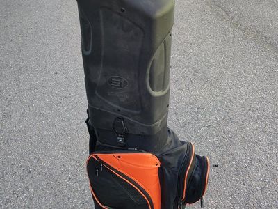 E1 Sport Rack Travel Golf Bag with wheels and cover