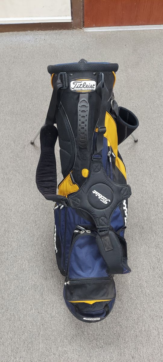 Titleist Golf Bag, Blue/Black/Gold