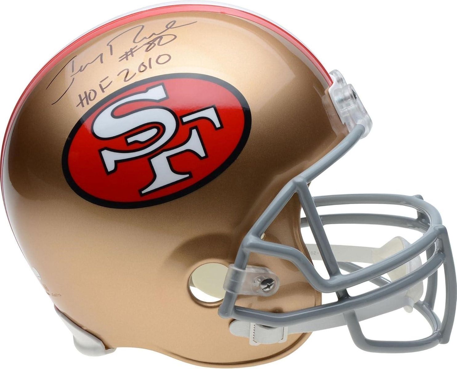 Jerry Rice Signed 49ers Full Size Helmet #80