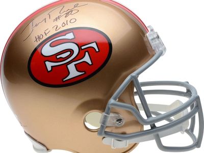 Jerry Rice Signed 49ers Full Size Helmet #80