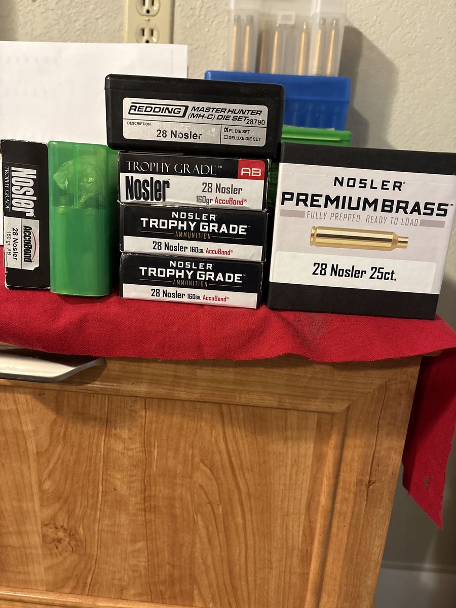 28Nosler Ammo Brass and Redding Dies