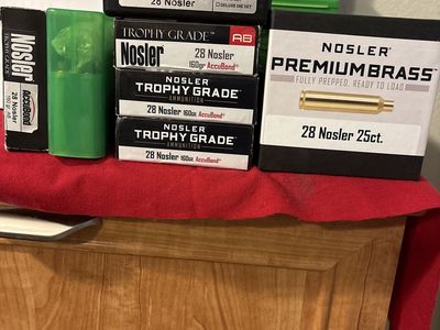 28Nosler Ammo Brass and Redding Dies