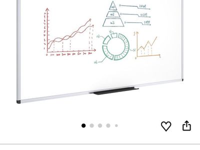 New, Huge, VIZ-PRO Dry Erase Board/Magnetic Whiteboard, 96 x 48 Inches, Large Wall Mounted Board School Office and Home 8' x 4'