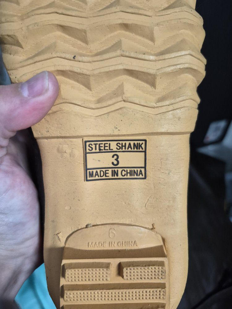 Hodgman Brown Rubber Steel Shank Wading Boots, Men's Size 3, Excellent Condition
