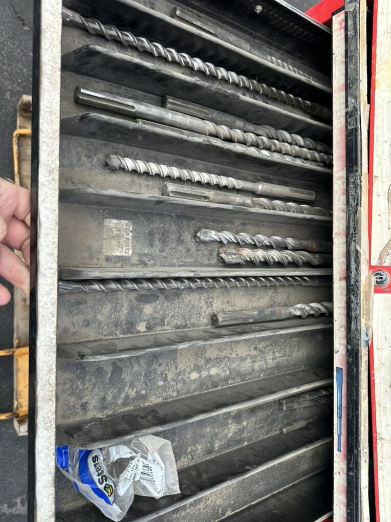 Core Drills And Various Chisels