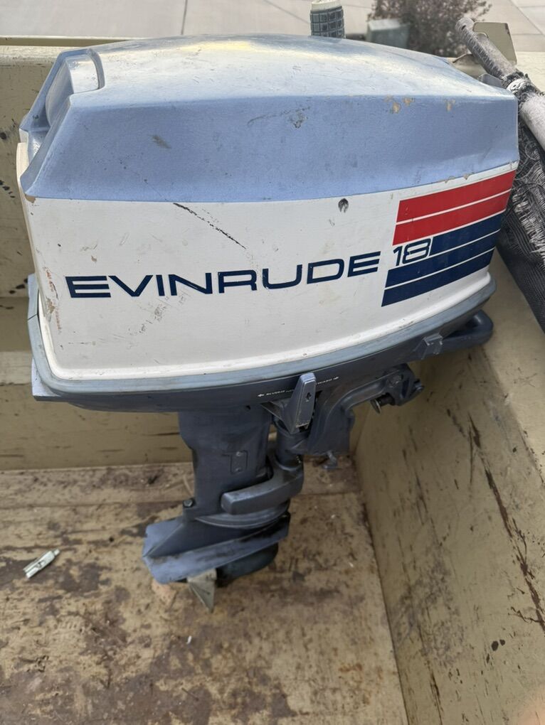 Evinrude 18hp Boat Motor Two Stroke