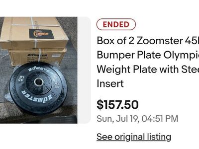 45 lb Olympic bumper plate set of 2