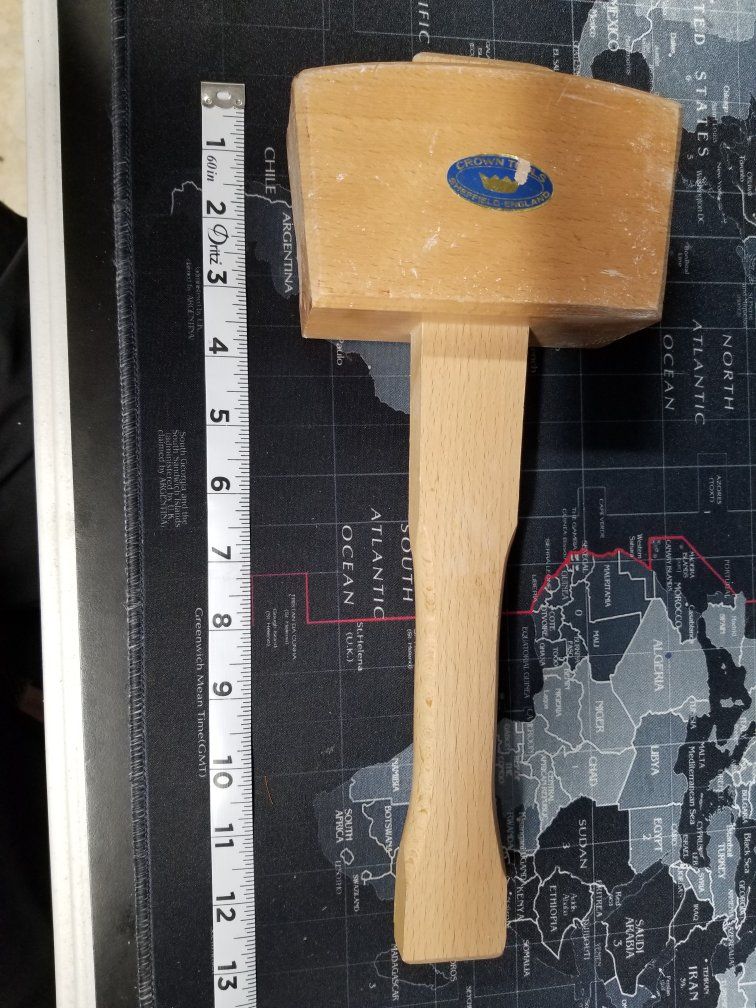 Crown Hand Tools Wood Mallet - Sheffield, England - 13 inch