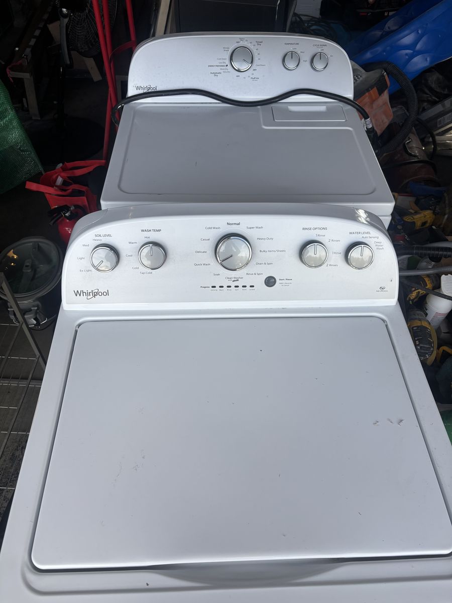 Whirlpool washer and dryer