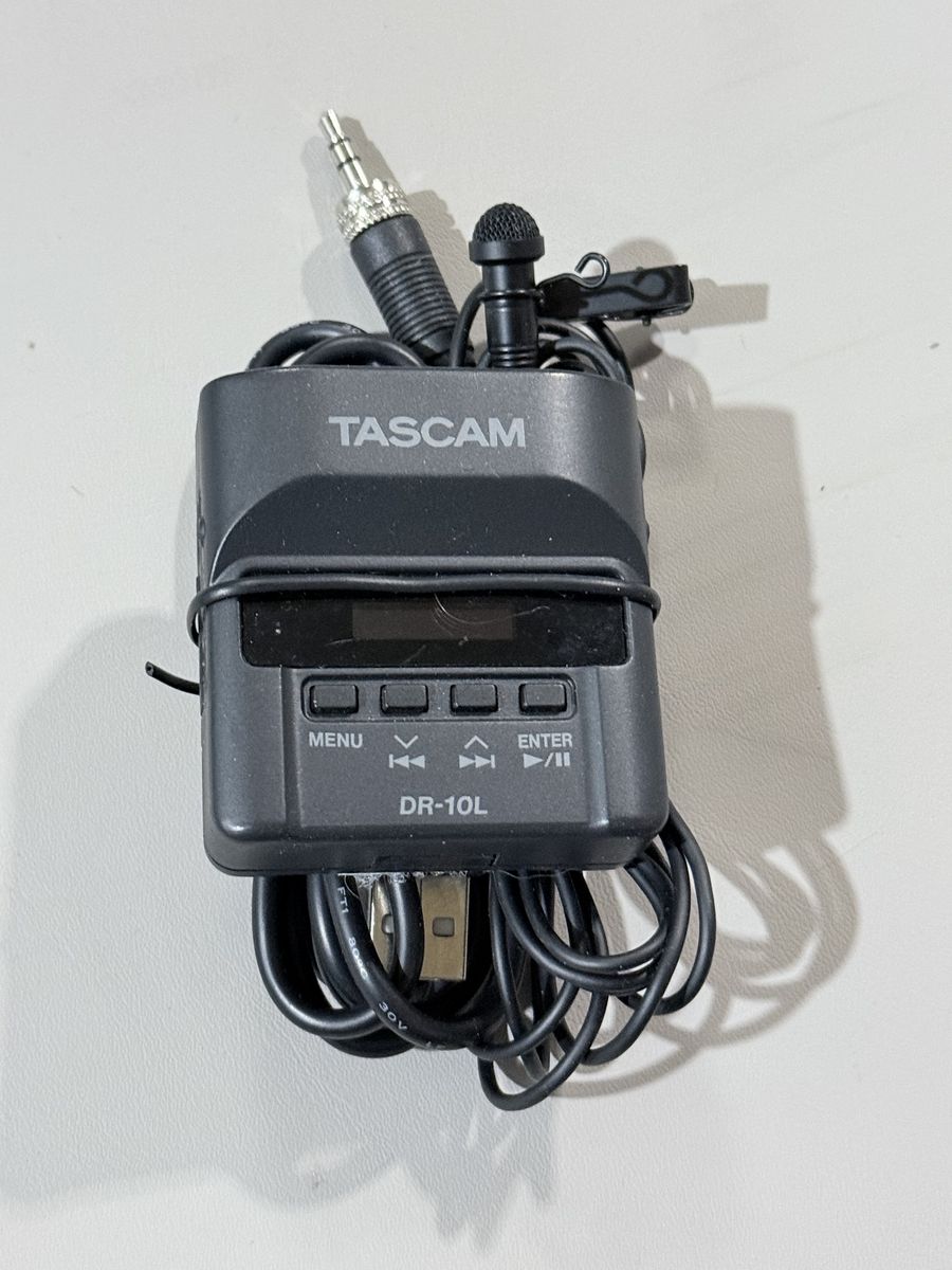 Tascam DR-10L Digital Audio Recorder with Lavalier Microphone