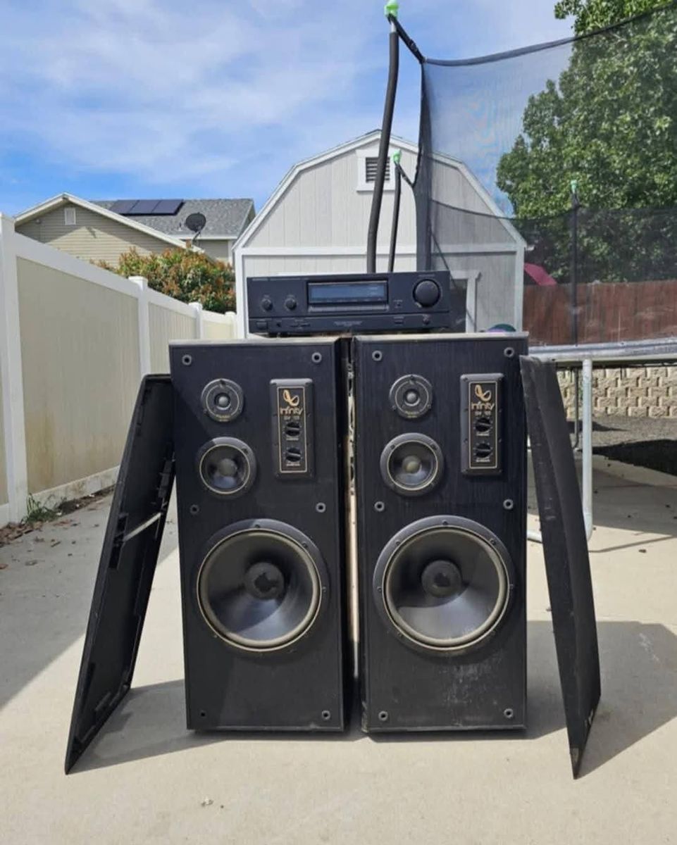 Infinity speakers Kenwood receiver