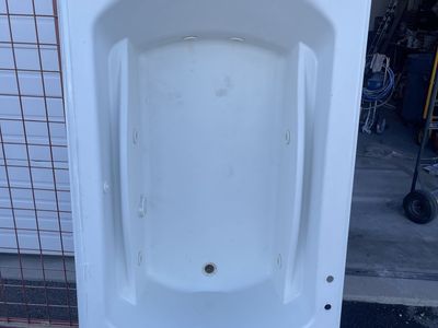 White Whirlpool Jetted Bathtub Tub Marathon Pump Motor