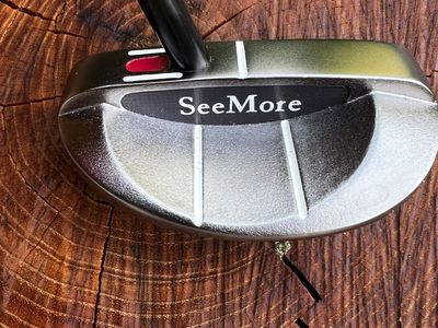 SeeMore Si3 Mallet Golf Putter - 35 Inches - 100% Milled Face
