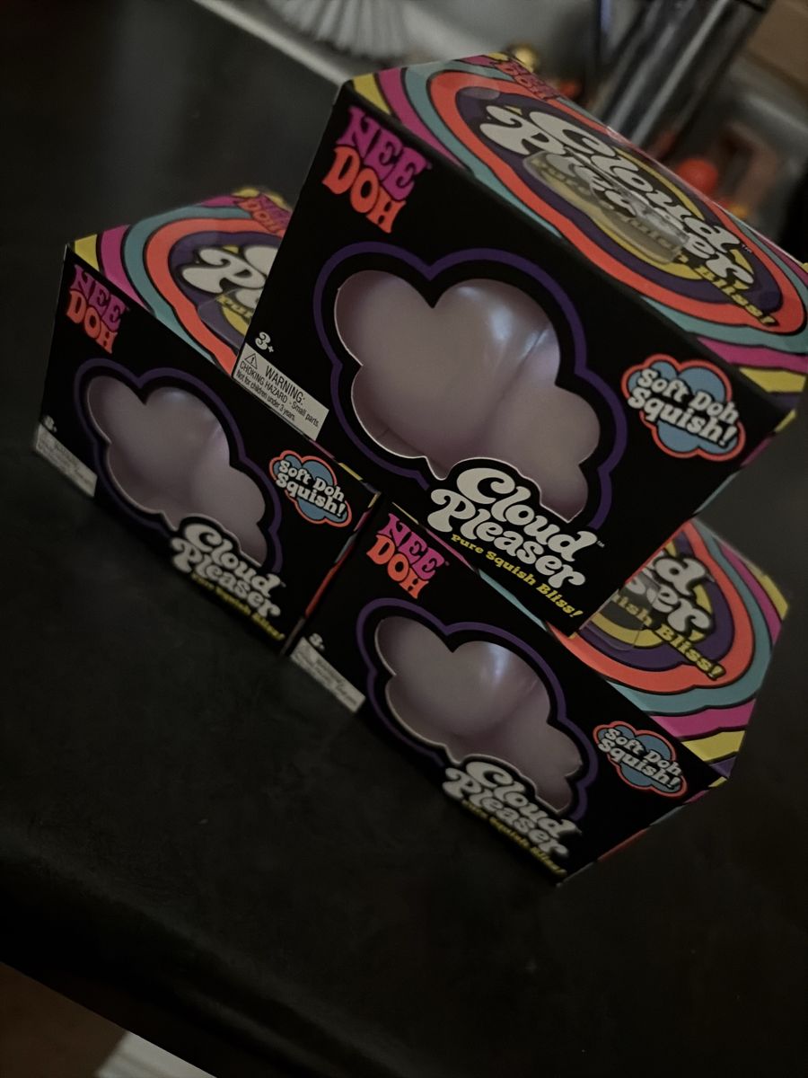 NeeDoh Cloud Pleaser Squishy Sensory Toy - Soft Doh Squish Stress Reliever (3-Pack)