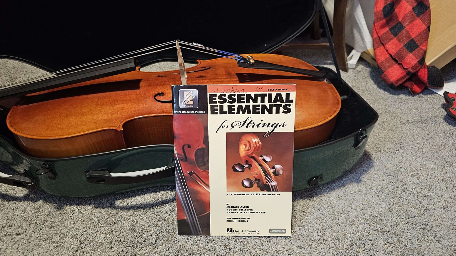 Stradivarius-Style 4/4 Cello With Hard Case and More