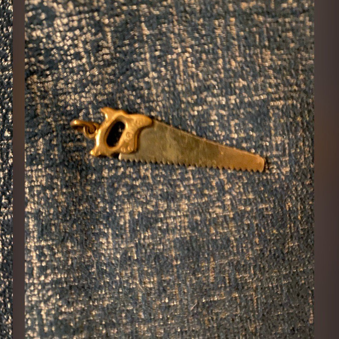 miniature EC Atkinson and co saw pendant or charm