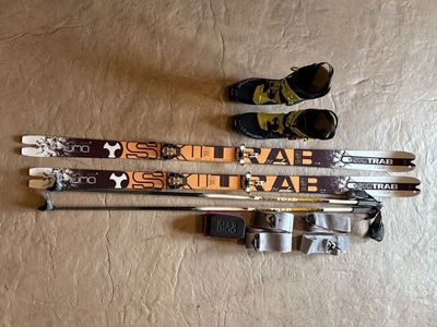Complete Ski Trab and La Sportiva Skimo Race Setup Skis, bindings, skins, poles