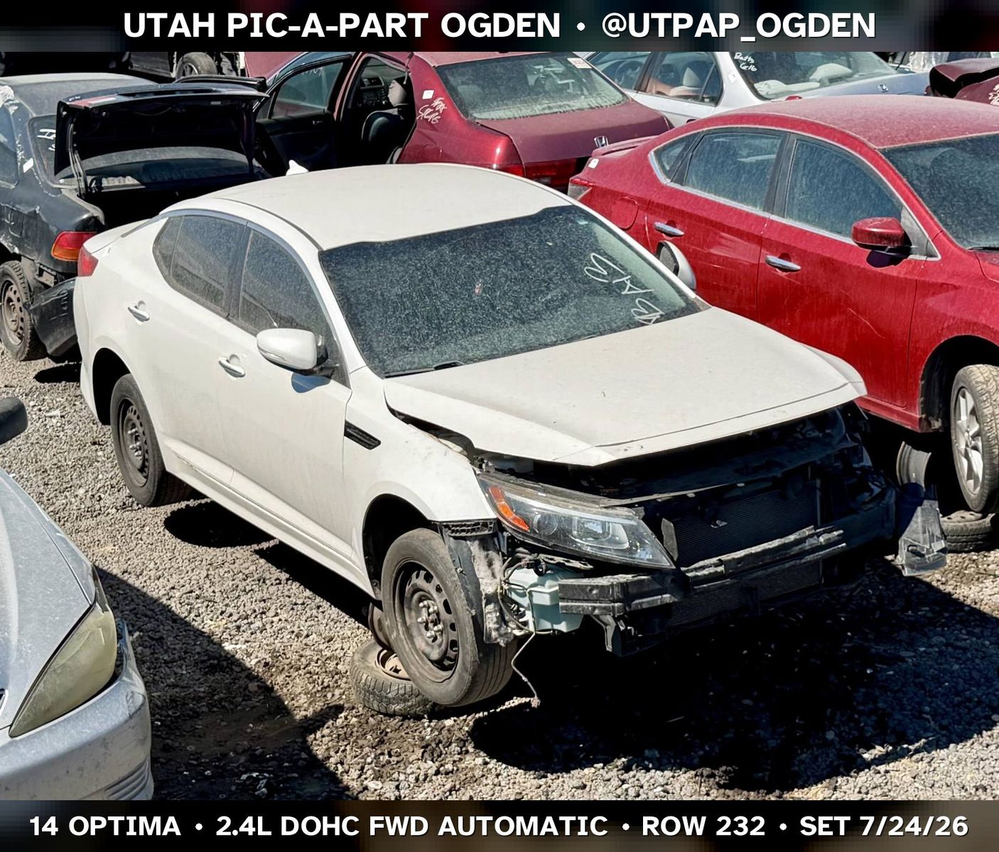 New Arrival - 2014 Kia Optima Parts - UTPAP Ogden