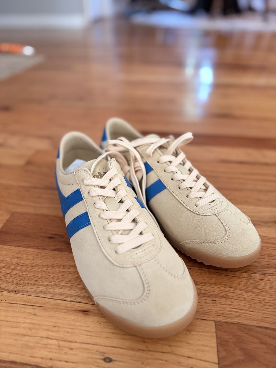 Gola Bullet Suede Sneakers (Anthropologie Exclusive) Buttermilk/Santorini Blue Women's Size 9.5