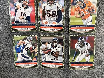 2013 Score Denver Broncos Military Appreciation Set 6/6 (Rare, Game Release Only)