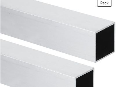 MECCANIXITY 30x30x1x355.6mm Aluminum Square Tubing, 6063 Seamless Structural Metal Profile, 2 Pcs