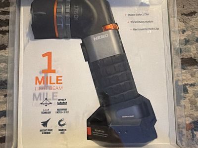 NEBO Luxtreme Rechargeable Spotlight, 1 Mile Beam, SL100