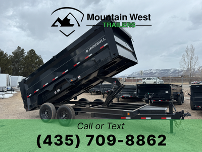 2026 Iron Bull 7X16-14.9K Dump Trailer w/ 4ft Sides