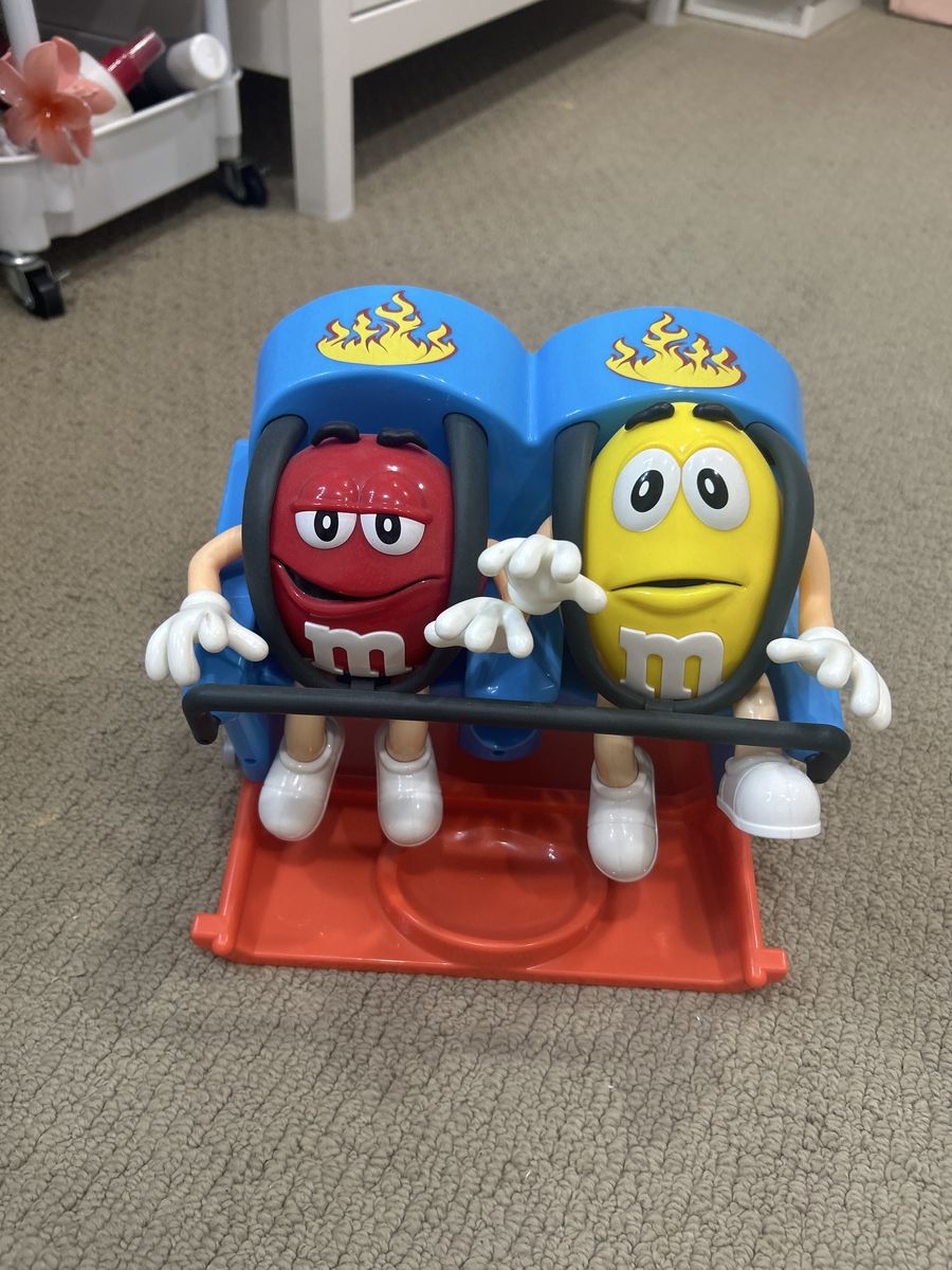 M&M roller coaster dispenser