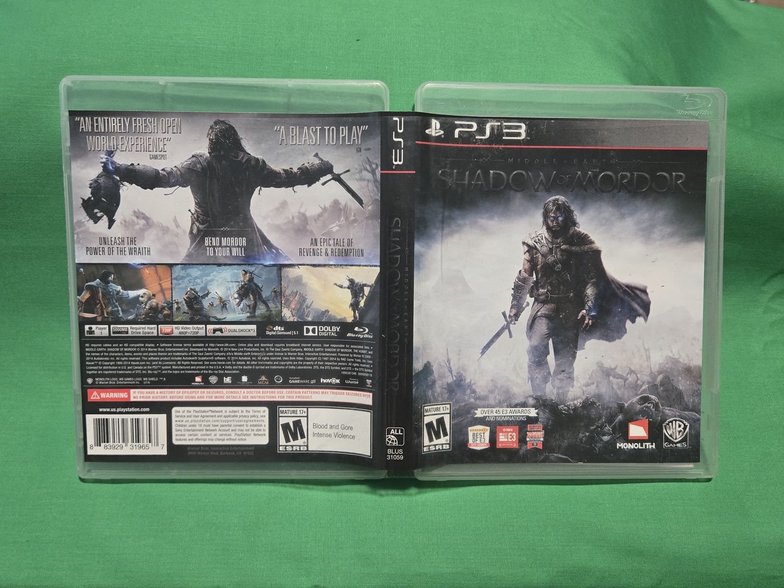 PS3 MIDDLE EARTH SHADOW OF MORDOR