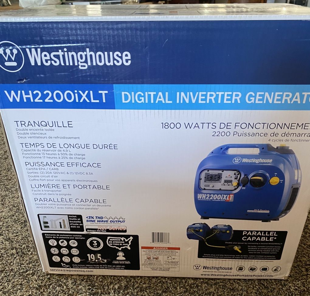 Westinghouse WH2200iXLT Digital Inverter Generator