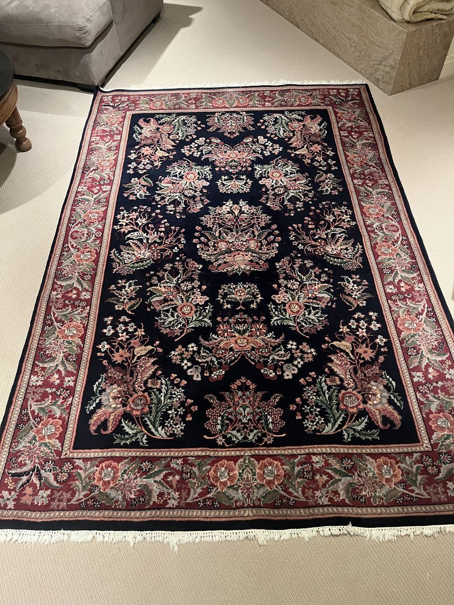 Beautiful vintage hand knotted wool rug, 71”x 104”. Excellent condition from Adibs