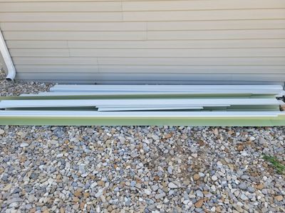 White Aluminum Rain Gutter