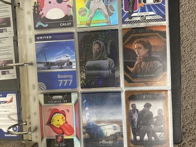 Big binder of trading cards