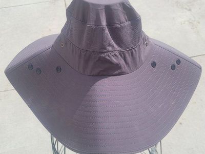 Wide Brim Sun Protection Hat with Neck Flap - Size L/XL