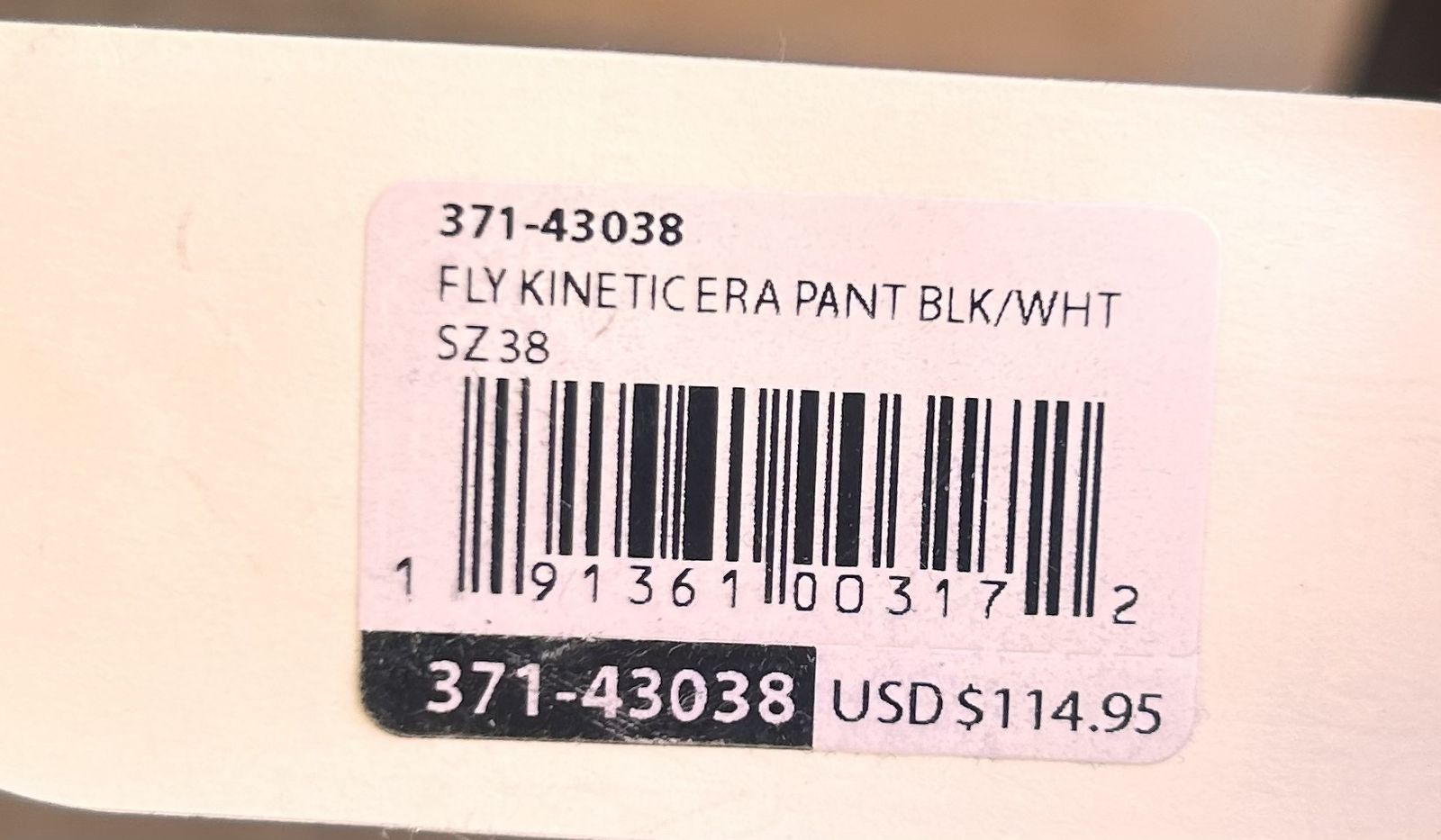FLY RACING motocross Pants Size 38